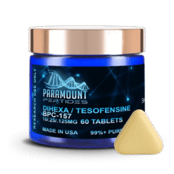 Dihexa (10mg) / Tesofensine (250mcg) / BPC-157 (125mcg) Tri-Compound Oral Research Formulation x 60 Tablets